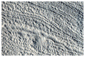 Layers in Valley Wall in Northern Arabia Terra

