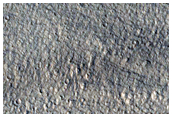 Very Small Sinuous Ridges on Surface of Chevron-Shaped Valley Fill
