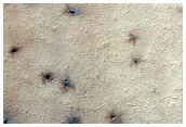 Spider Terrain Not on South Polar Layered Deposit
