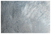 Impact Crater with Interesting Rippled Impact Melt
