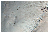Well-Preserved Impact Crater on Floor of Nansen Crater
