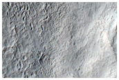 Valley in Crater Floor Material
