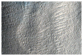 Layered Deposits in Crater in Terra Cimmeria

