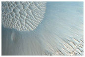 Crater with Steep Slopes in Meridiani Planum
