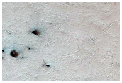 Spider Terrain Not on South Polar Layered Deposit
