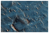 Sample of Small Crater in South Syrtis Major Region with Possible Pyroxene
