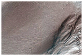 Monitor Gullies in Heaviside Crater