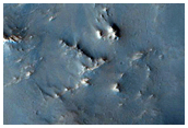 Channels in South Rim of Baldet Crater