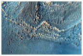 Gullies in Crater in Terra Cimmeria