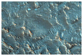 Contact between THEMIS Spectral Units in Tyrrhena Terra