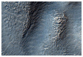 Gully with Narrow Channel in Mid-Latitude Crater
