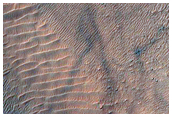 Western Rim of Gullied Crater in Kaiser Crater
