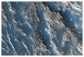 Flow Margin Fracturing Northwest of Elysium Mons
