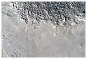 Rocky Exposure in Impact Crater
