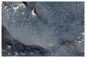 Bright Nighttime Infrared Region in Flammarion Crater
