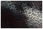 Spider Terrain Not on South Polar Layered Deposit
