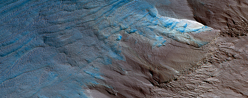 Erosion of the Edge of the South Polar Layered Deposits