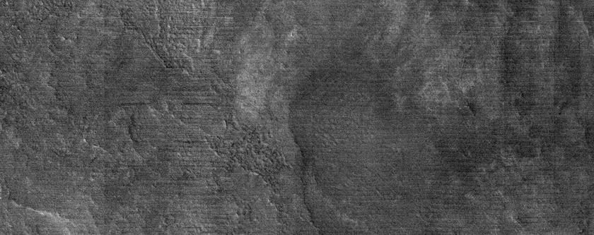 Colorful Crater Rim in Northeast Hellas Planitia
