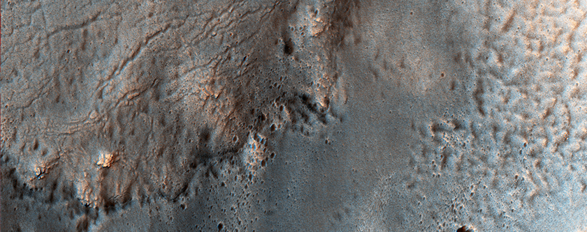 Smooth and Fractured Deposits in Eridania Valleys