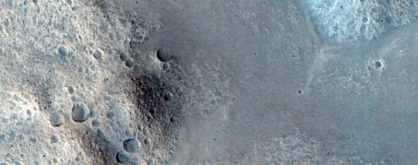 5-Kilometer Impact Crater on Floor of Masursky Crater
