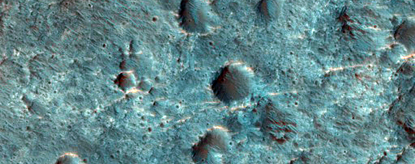Channeled Bedrock North of Savich Crater
