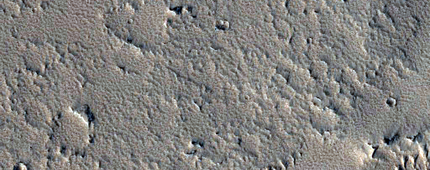 Noctis Fossae Volcanic Embayment
