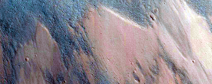 Steep Slopes of Impact Crater