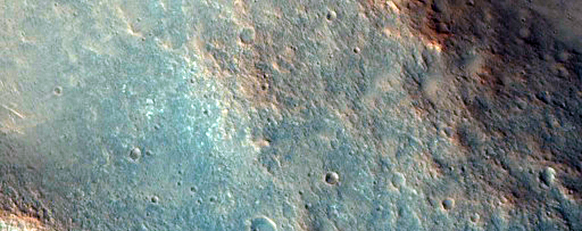 Central Peak of Poona Crater
