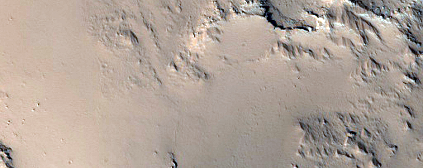 High Thermal Inertia Layer in Janssen Crater Wall
