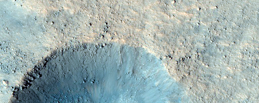 Monitor Slopes of Fresh Crater
