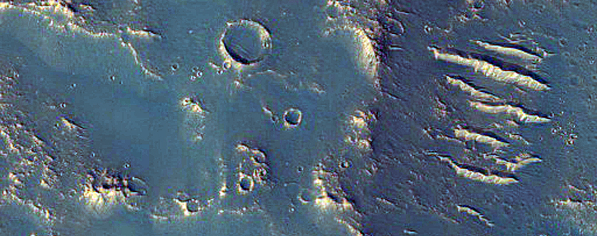 Nella regione di Hyblaeus Fossae