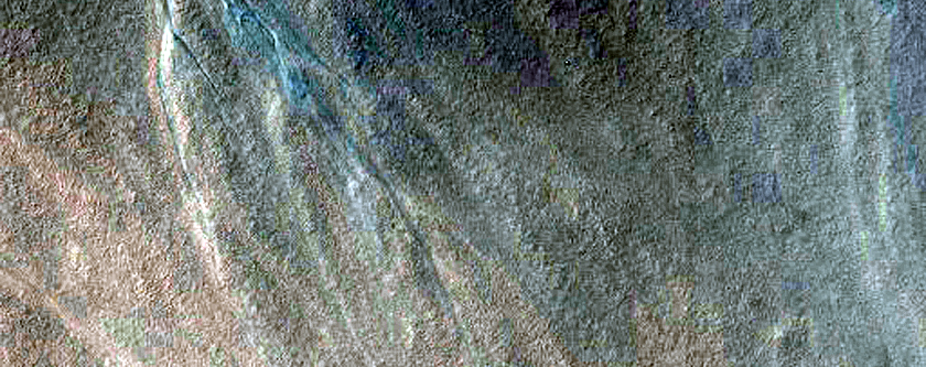 Gullied Crater Wall
