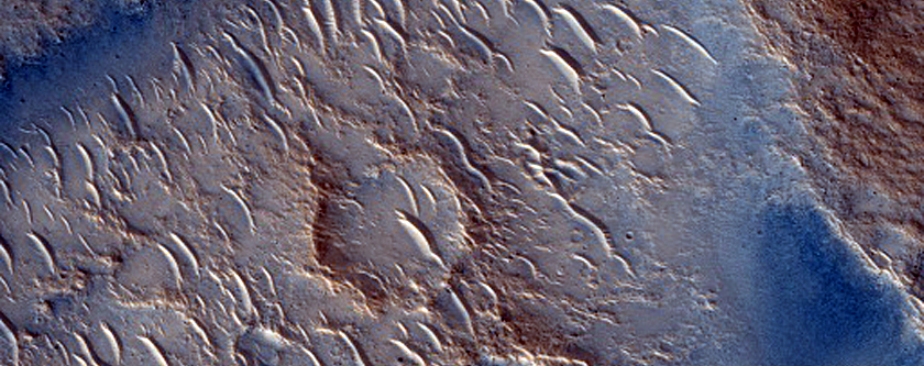 אדמה שבורה ב-איסידיס פלניטייה (Isidis Planitia)