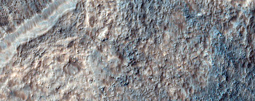 Terrain Near Asimov Crater
