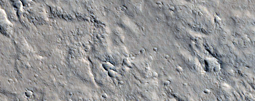 Lava Structures West of Olympus Mons
