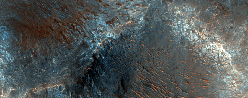 Ladon Valles Sigli Crater and Shambe Crater