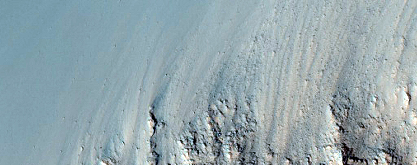 Central Uplift in Large Crater
