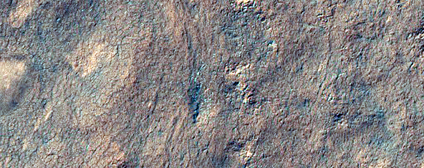 985-Meter Diameter Crater on South Polar Layered Deposits
