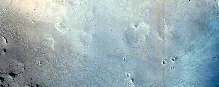 Slopes of Crater in Tartarus Colles
