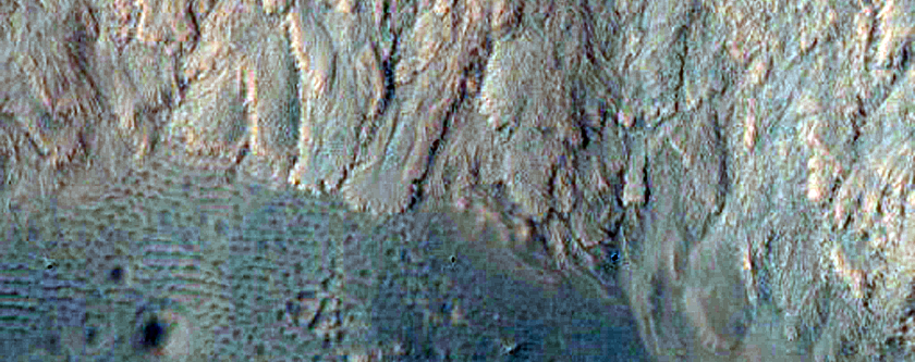 Galap Crater Gullies
