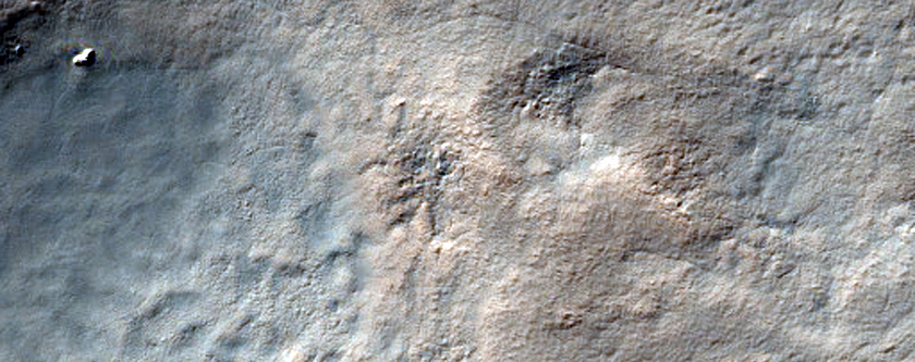 1042-Meter Diameter Crater on South Polar Layered Deposits
