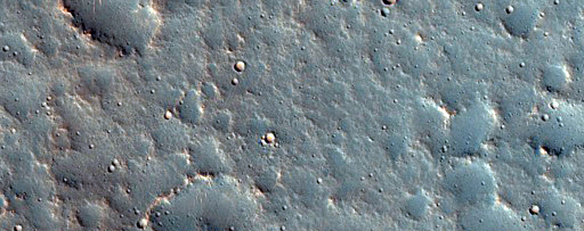 Fossae North of Pits and Troughs in Tempe Terra
