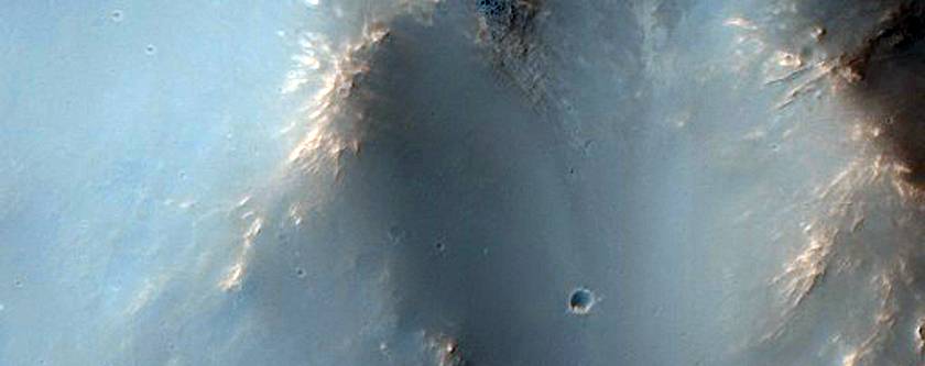 Source of Fan South of Bakhuysen Crater
