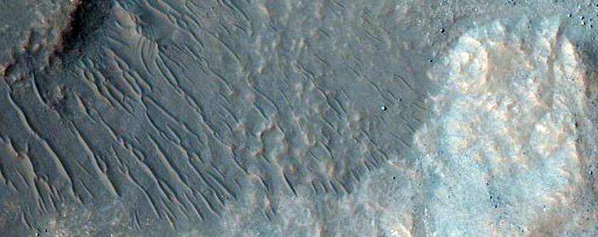 Crater in Icaria Planum
