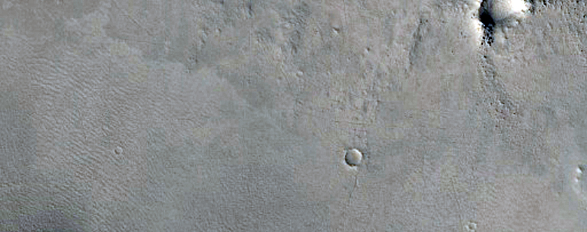 Layers South of Antoniadi Crater
