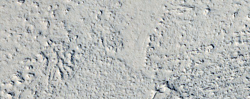 Landforms in Marte Vallis
