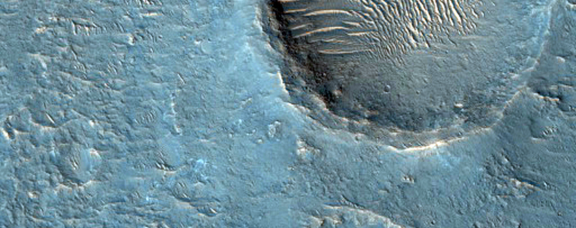 Light-Toned Deposits in Rypin Crater

