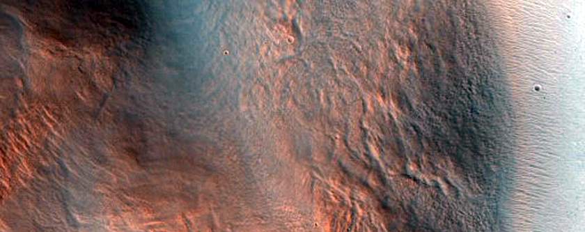 Adjacent Craters in Syrtis Major
