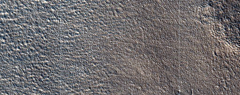 Rampart Crater Ejecta in Amazonis Planitia
