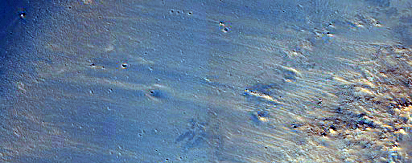 Terrain South and Uphill from Gale Crater
